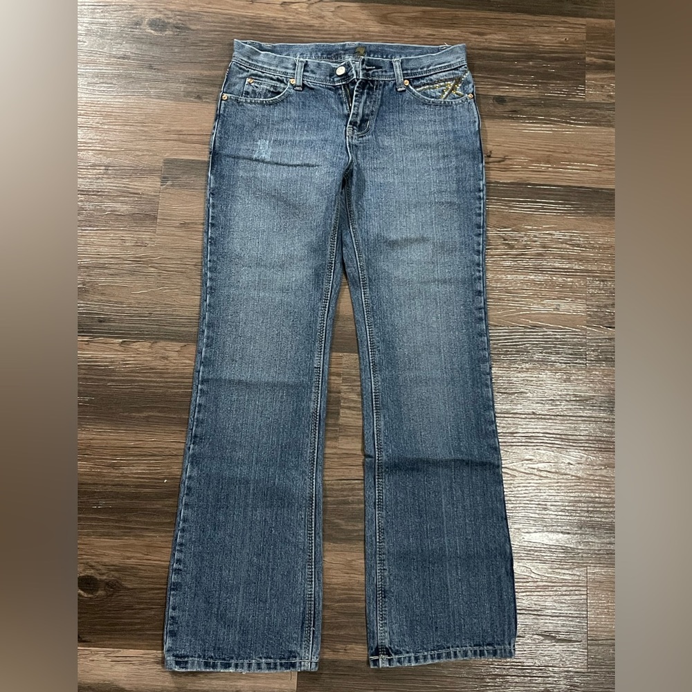 7 for all mankind - Flynt Bootcut style with brown rhinestones (new)